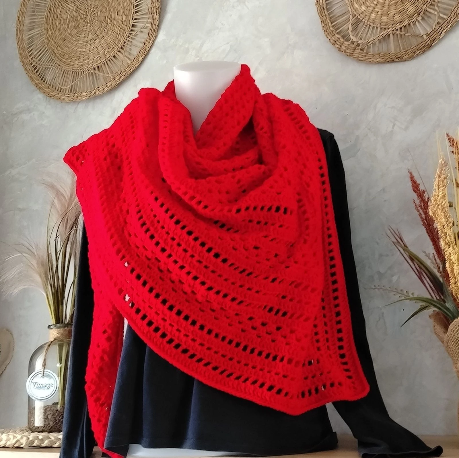 Xale vermelho macio – photo 5